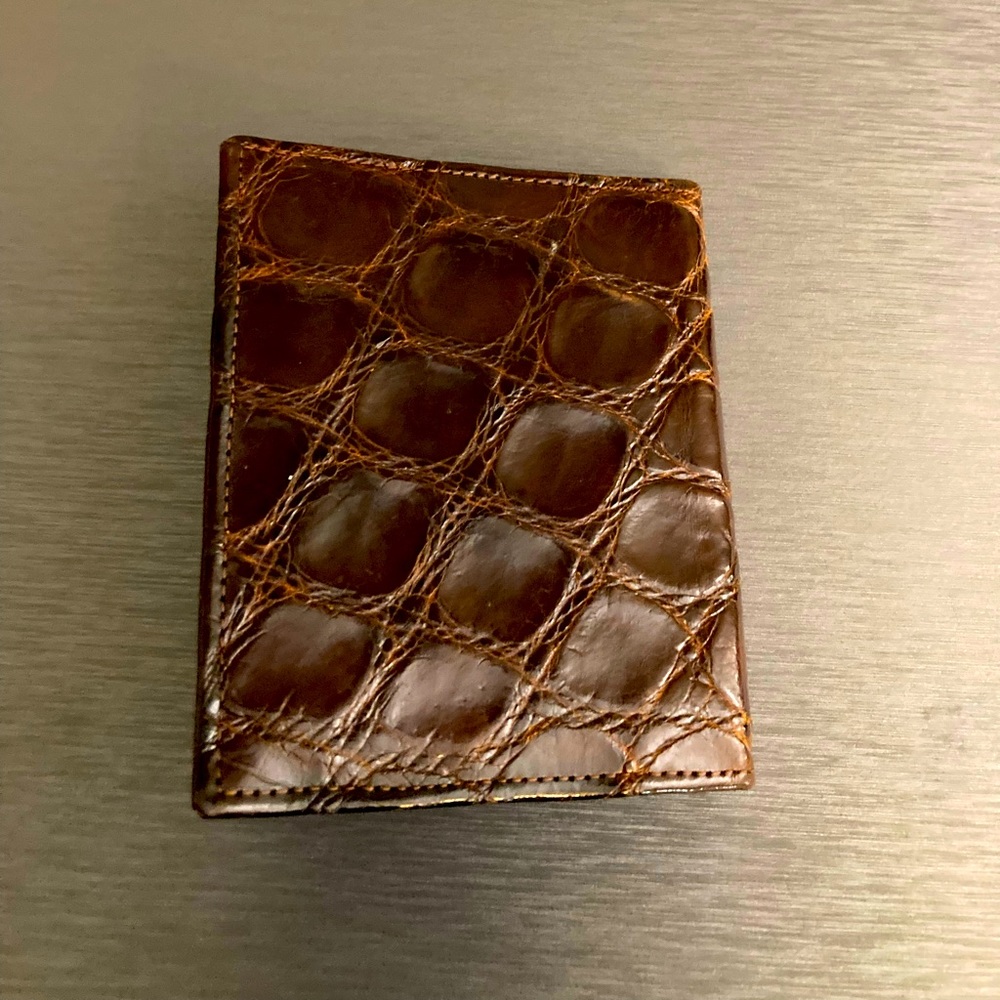 Vintage Tex Tan Alligator Skin Wallet